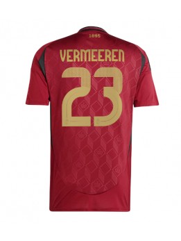 Belgien Arthur Vermeeren #23 Heimtrikot EM 2024 Kurzarm